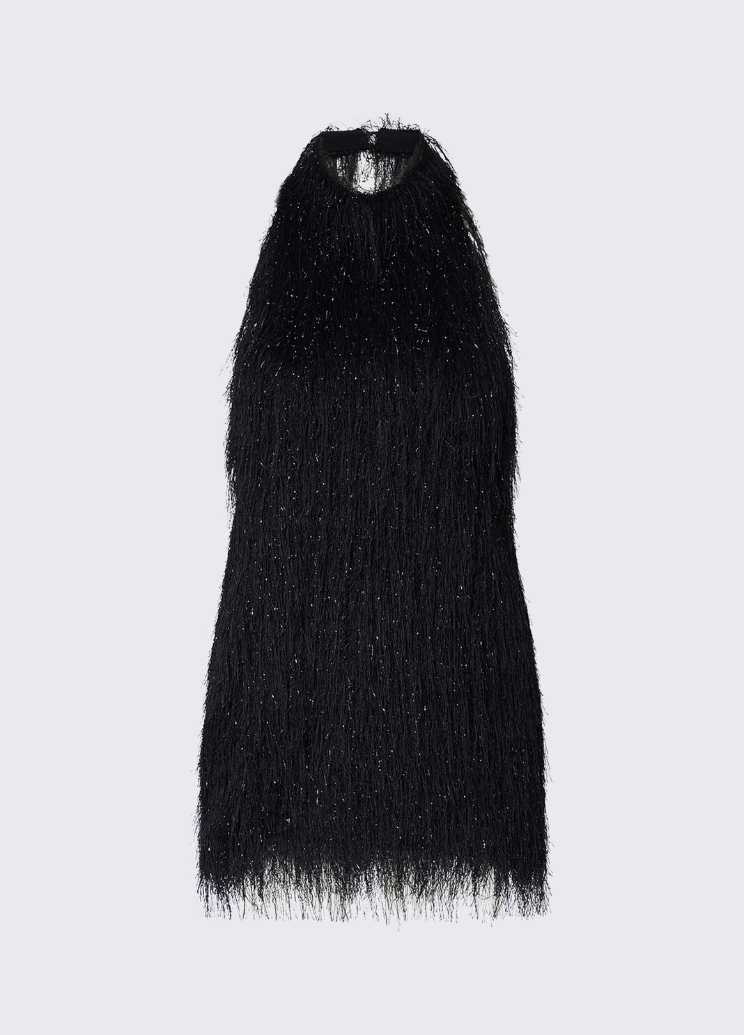 Short dress with frayed fabric black Liu Jo - large image number 6