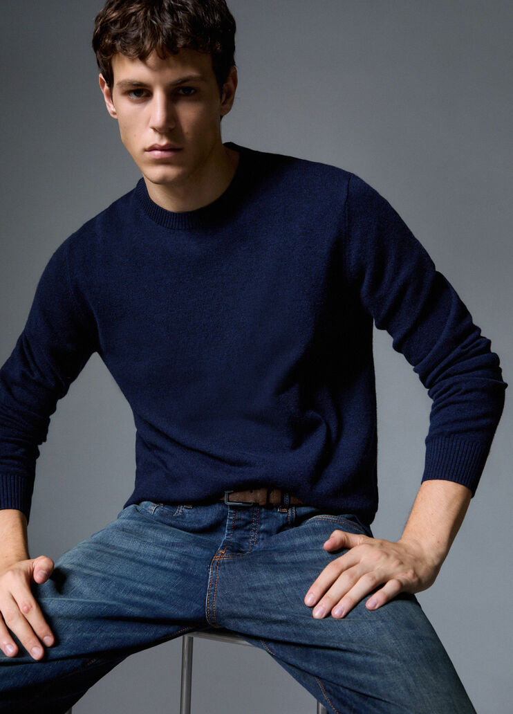 Wool and Cashmere Sweater dark blue Liu Jo - medium