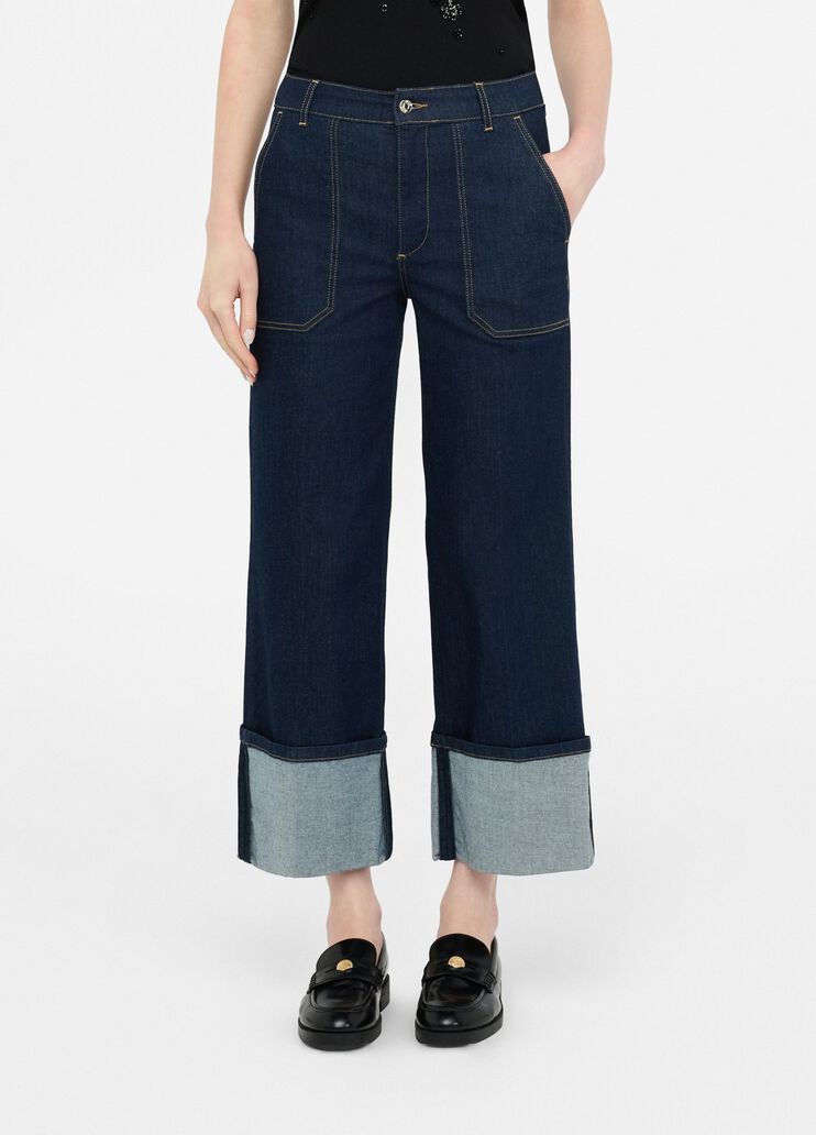 Straight Cropped Jeans classic wash Liu Jo - medium Straight Cropped Jeans classic wash Liu Jo - medium