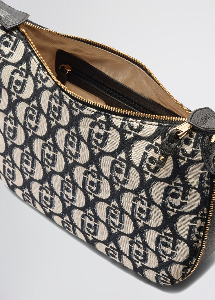 Jacquard shoulder bag with logo black Liu Jo - large image number 6 Jacquard shoulder bag with logo black Liu Jo - large image number 6