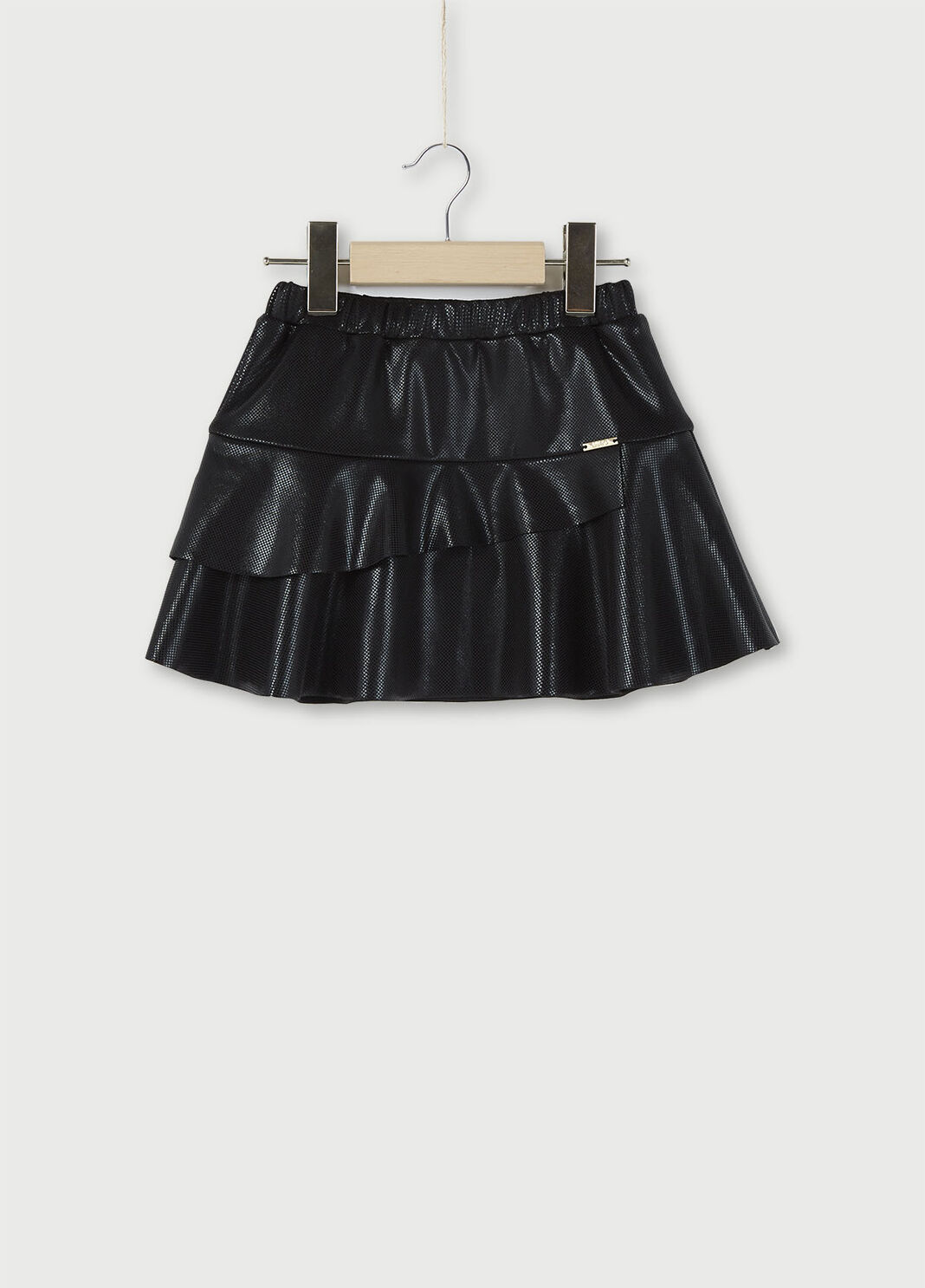 Short skirt with frills Black Liu Jo - large image number 0