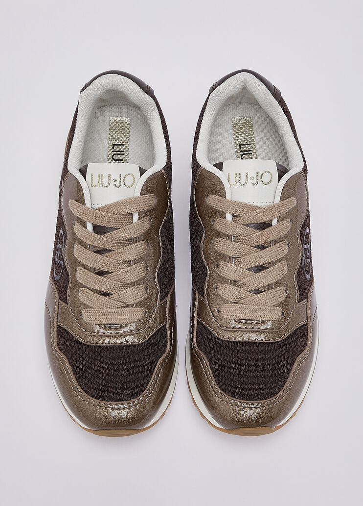 Sneakers with mesh details mocha Liu Jo - medium