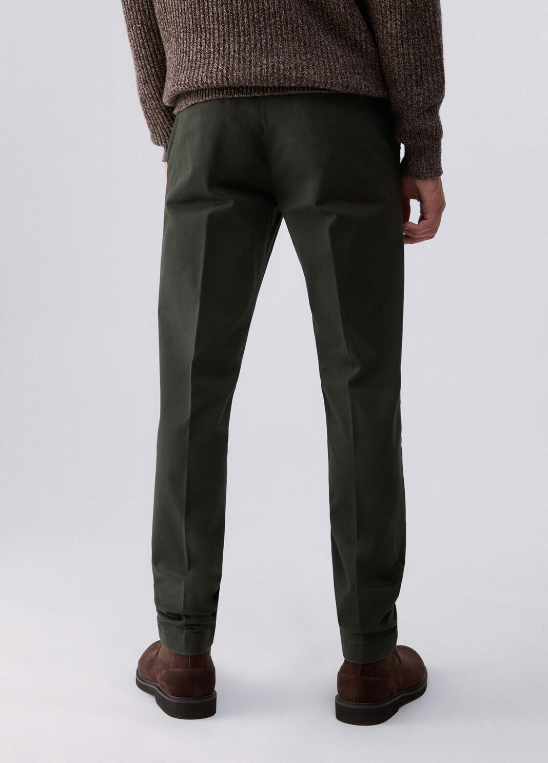 Chino trousers in gabardine moss green Liu Jo - large image number 1