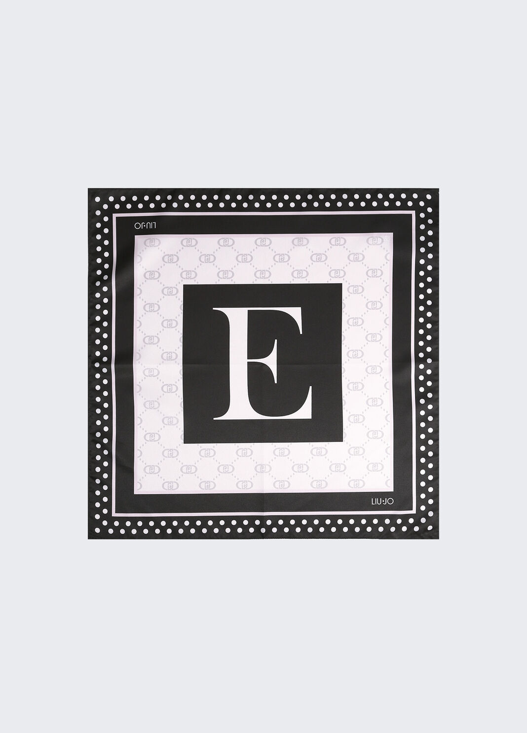 Scarf with E-letter motif black Liu Jo - large image number 1