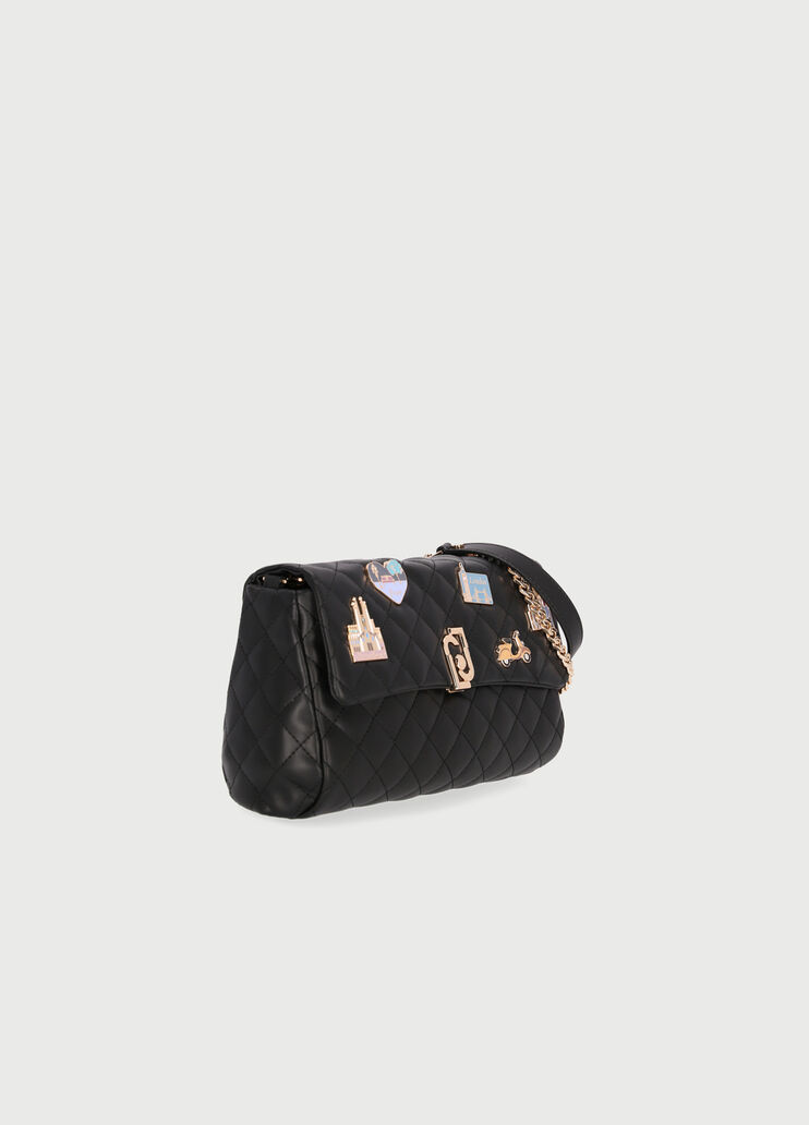 Crossbody bag with appliqués Black Liu Jo - large image number 2 Crossbody bag with appliqués Black Liu Jo - large image number 2