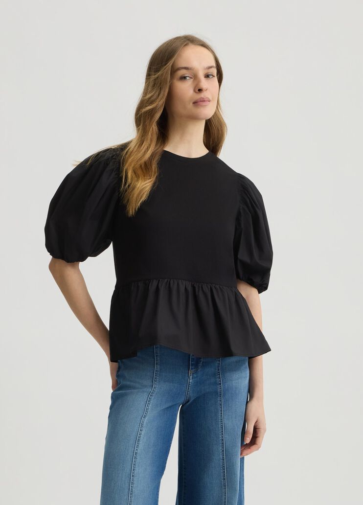 Poplin blouse black Liu Jo - large image number 0 Poplin blouse black Liu Jo - large image number 0