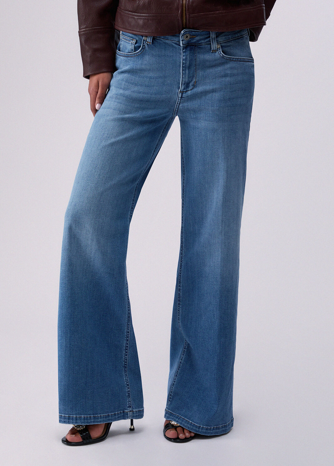 High-rise flared jeans light denim Liu Jo - large image number 0