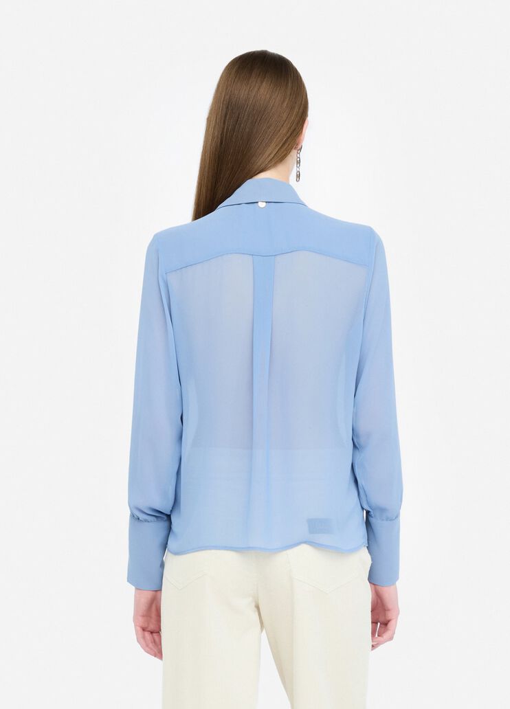Shirt with beads light blue Liu Jo - large image number 1