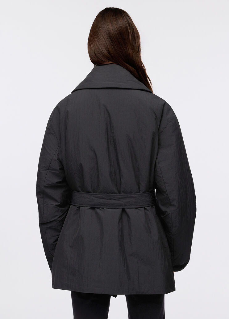 Abrigo con cinturón acolchado negro Liu Jo - large image number 1