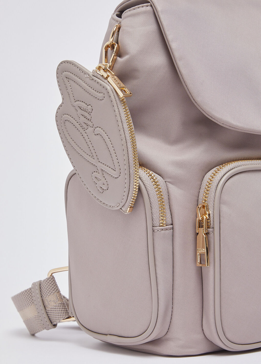 Rucksack aus Nylon mit M&uuml;nzfach Beige Liu Jo - large image number 4