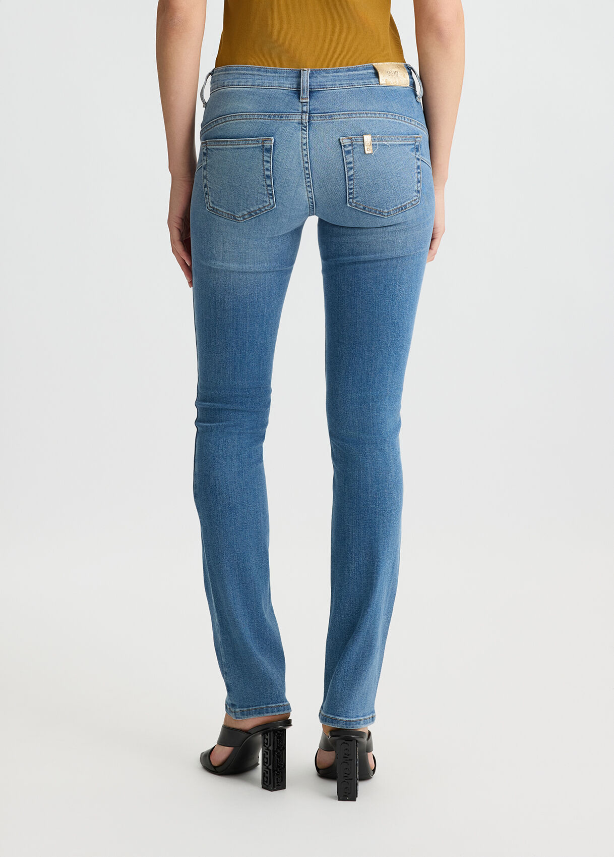 デニム・ジーパン LIU JO Woman Jeans Denim UXX028D4186 77539 Slim fit jeans colour light blue denim | Liu Jo