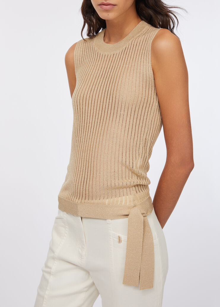 Lurex® knit top gold Liu Jo - medium