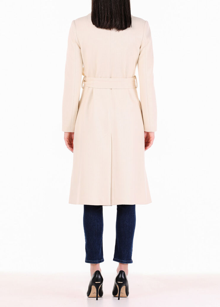 Mantel mit Gürtel Wollweiß Liu Jo - large image number 1