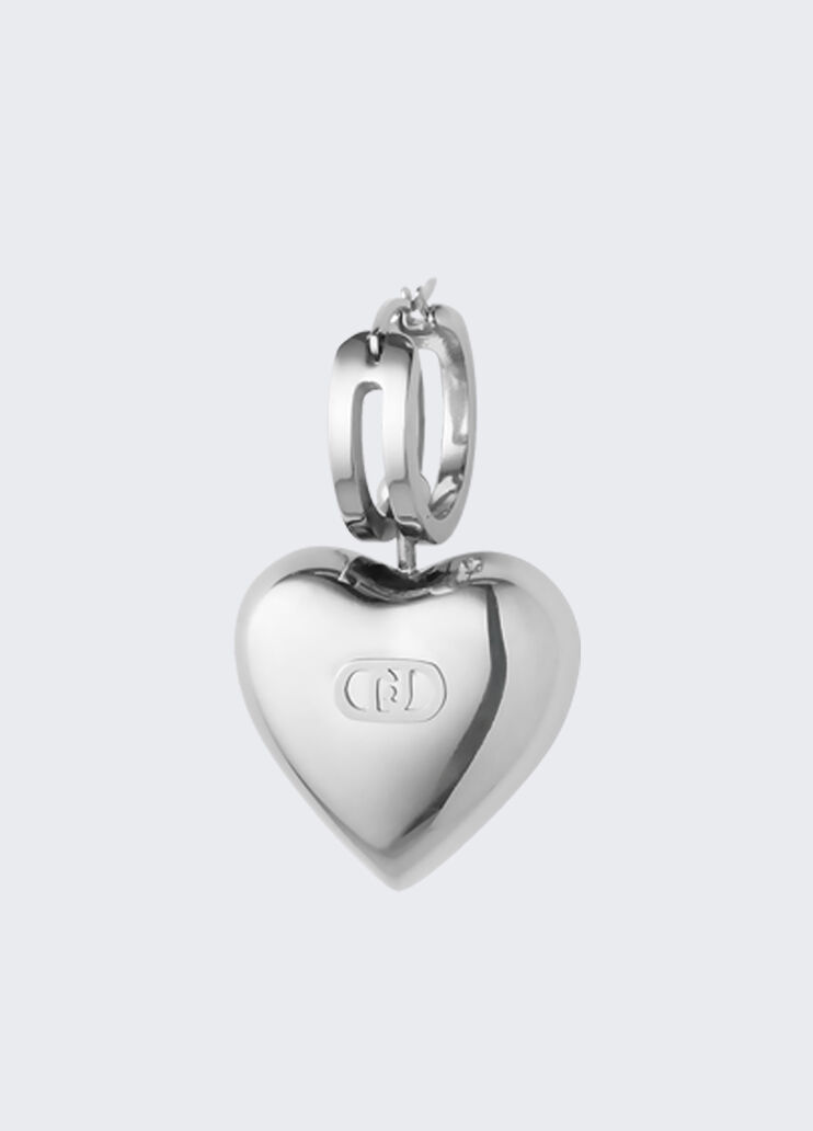 Earrings with hearts silver Liu Jo - medium Earrings with hearts silver Liu Jo - medium