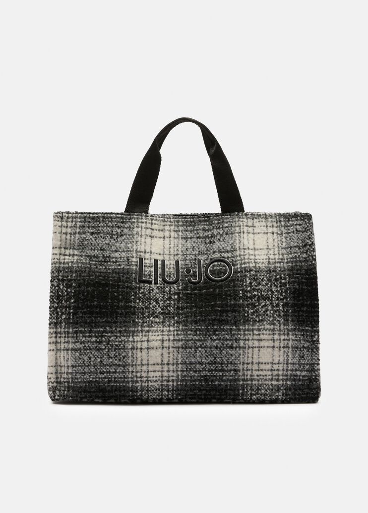 Bolso tote grande con estampado animal cuadros Liu Jo - medium Bolso tote grande con estampado animal cuadros Liu Jo - medium