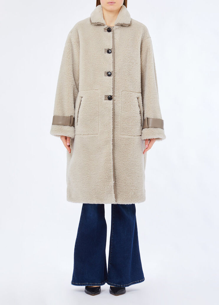 Teddymantel Dunkelbeige Liu Jo - medium