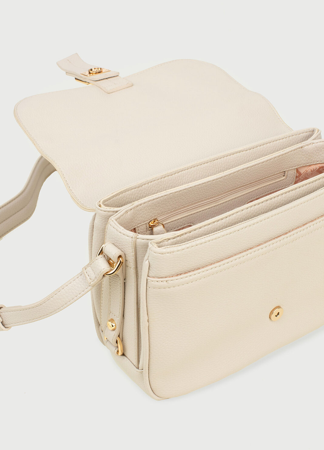 Crossbody bag with logo champagne Liu Jo - large image number 4