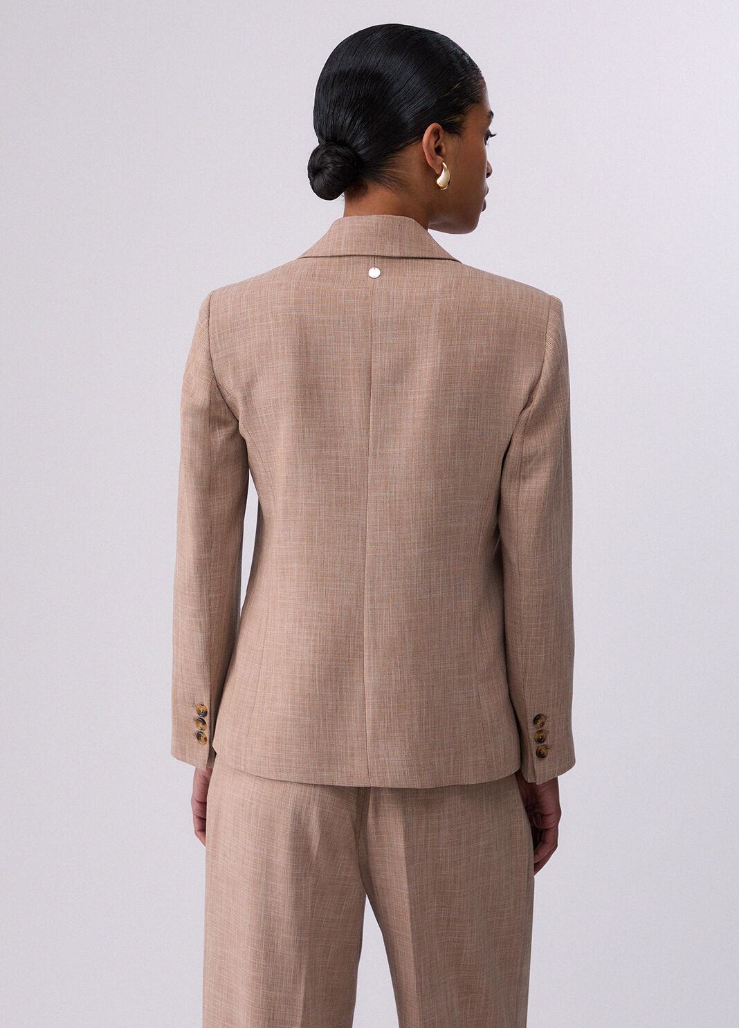Blazer aus Melange-Stoff Biscuit Liu Jo - large image number 1