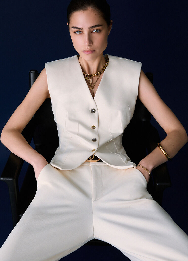 Milano stitch vest white Liu Jo - medium