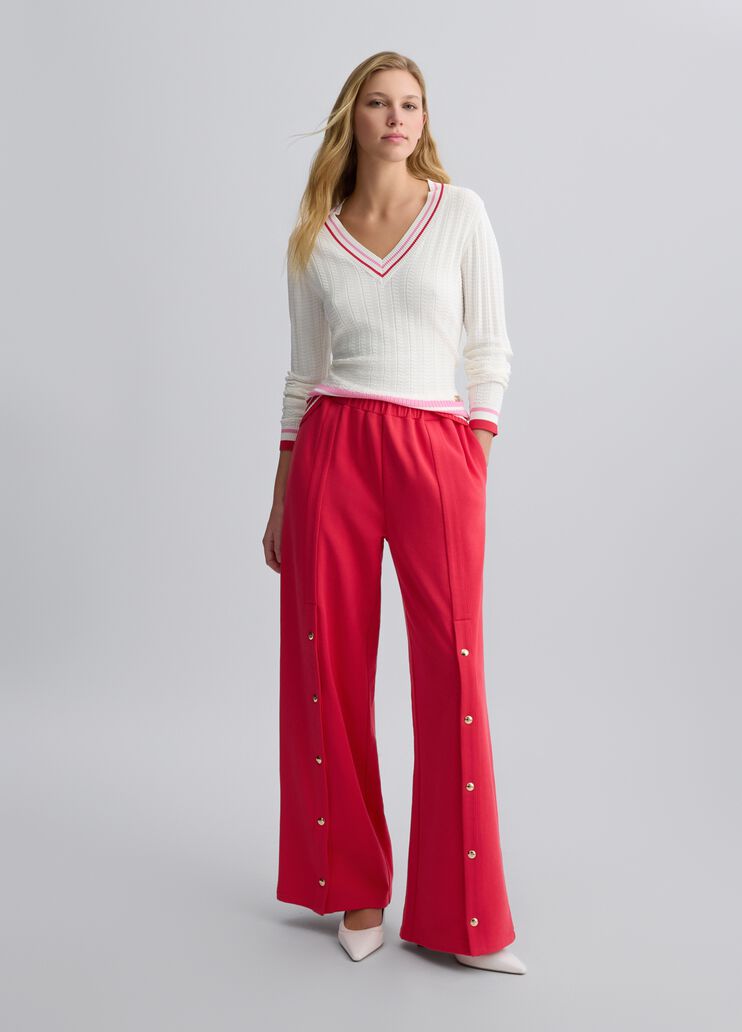 White jumper with colourful stripes white Liu Jo - medium White jumper with colourful stripes white Liu Jo - medium