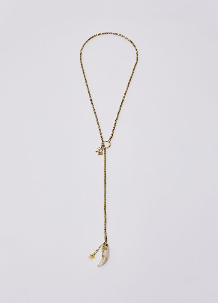 Collier long avec charms corne blanc Liu Jo - medium