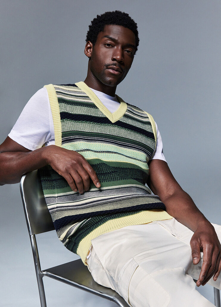 Striped gilet green Liu Jo - medium