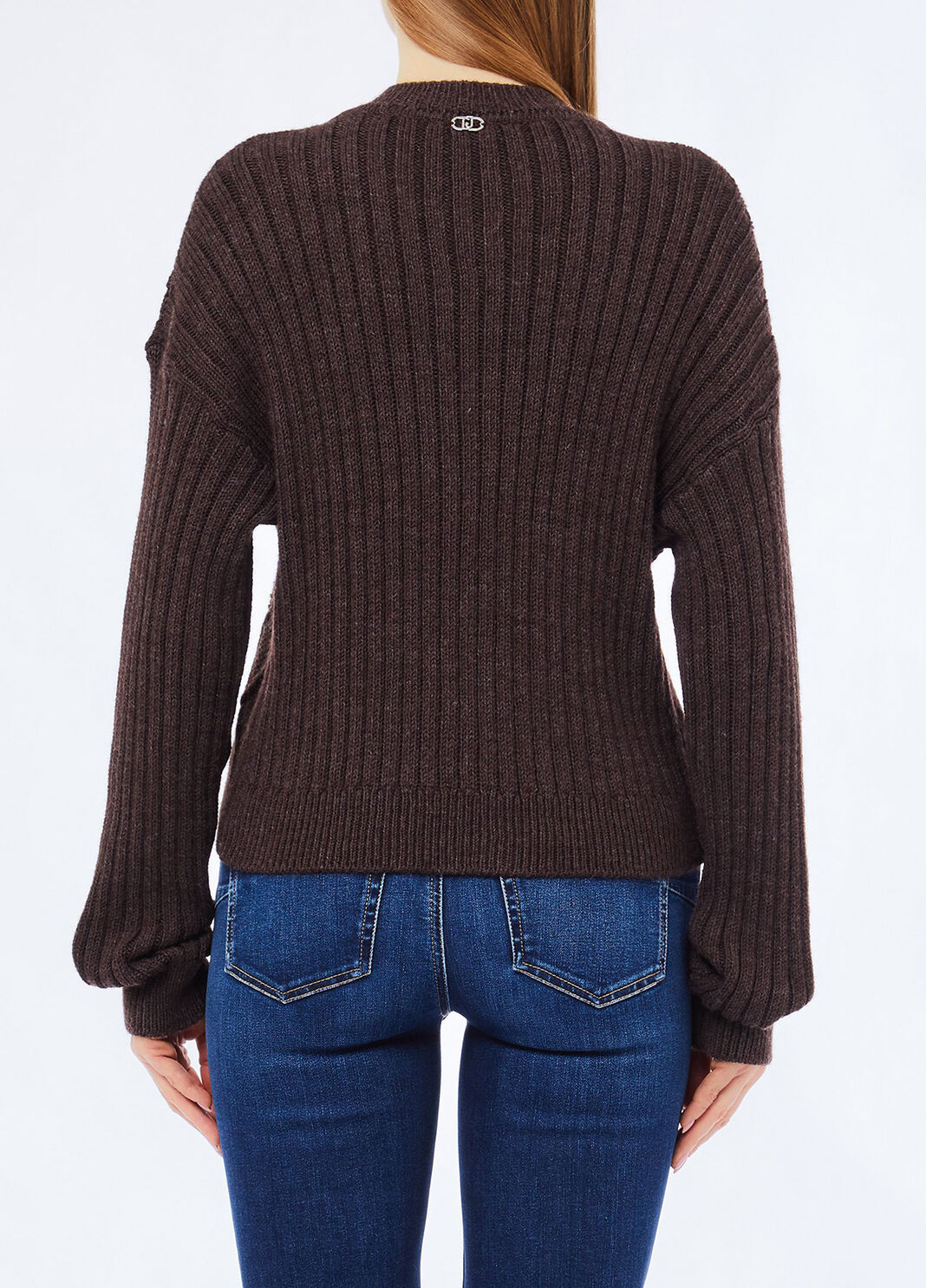 Cardigan aus Wolle mit Schmuckkn&ouml;pfen Dunkle Schokolade Liu Jo - large image number 1