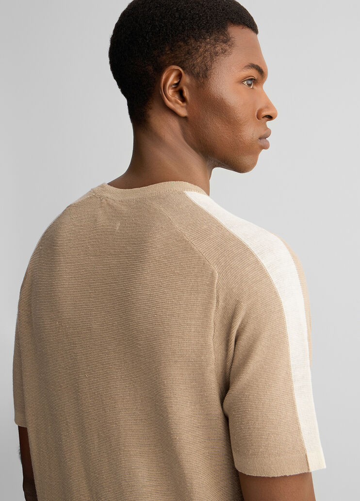 Men's beige T-shirt beige Liu Jo - large image number 4 Men's beige T-shirt beige Liu Jo - large image number 4