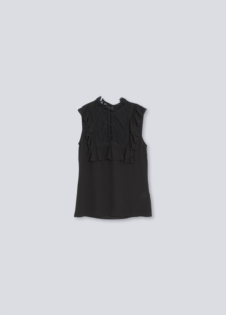 Top Liu Jo Better con pizzo nero Liu Jo - large image number 4 Top Liu Jo Better con pizzo nero Liu Jo - large image number 4
