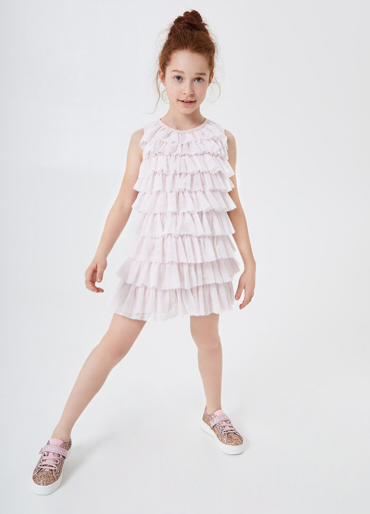 Vestito corto in tulle Rosa perlato Liu Jo - large image number 3