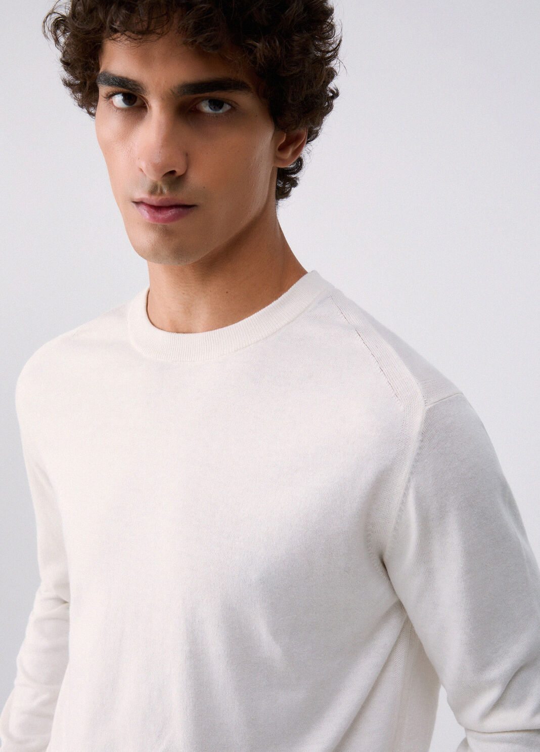 Knit in cotton and silk white Liu Jo - large image number 4