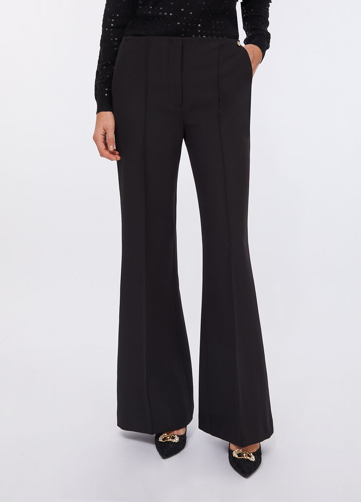 Smart flared trousers black Liu Jo - medium Smart flared trousers black Liu Jo - medium