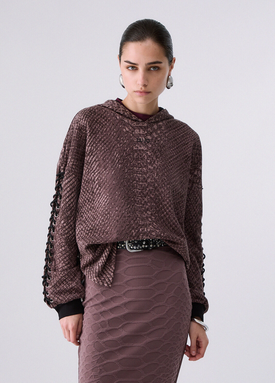 Sweatshirt with animal print brown Liu Jo - large image number 0