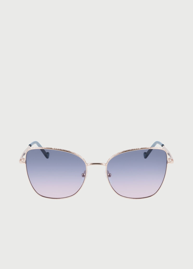 Солнцезащитные очки с оправой «бабочка» Светло-золотистый Liu Jo - large image number 0