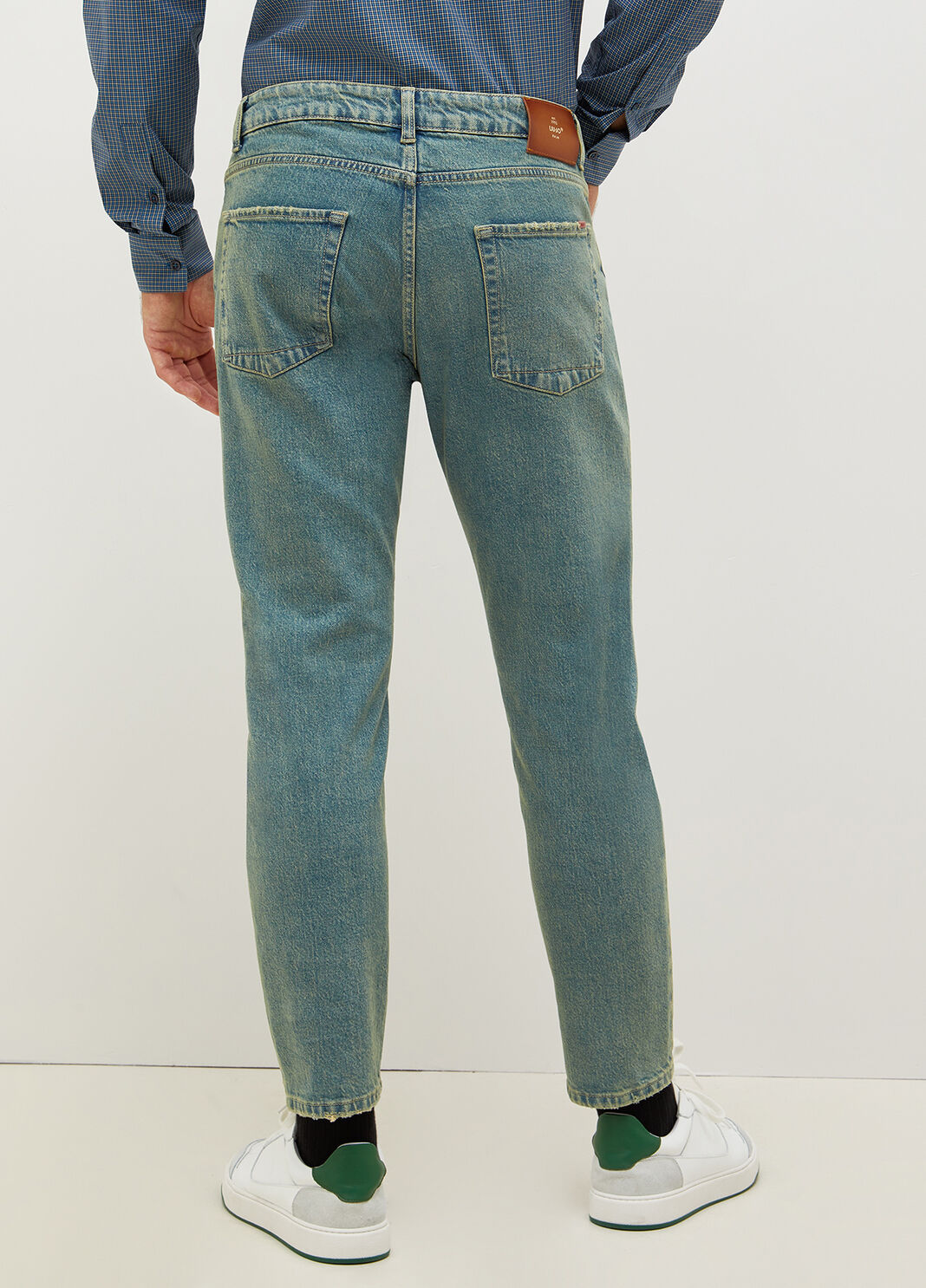 Jeans tapered effetto vintage azzurro Liu Jo - large image number 1