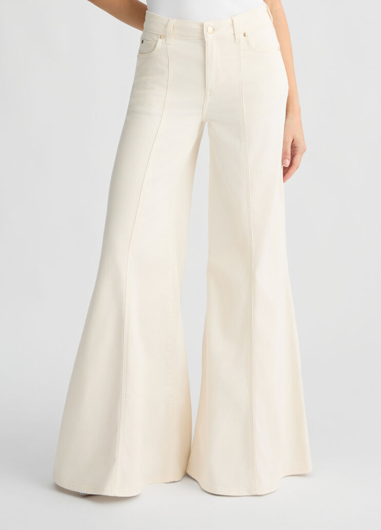 High-waisted super-flared jeans white wool Liu Jo - medium High-waisted super-flared jeans white wool Liu Jo - medium