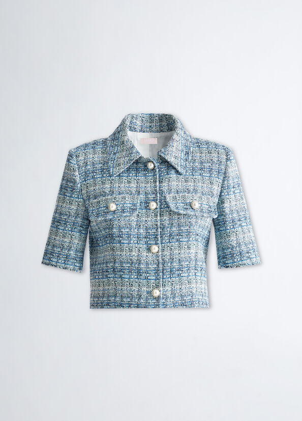 Tweedjacke Farbe Blau | Liu Jo
