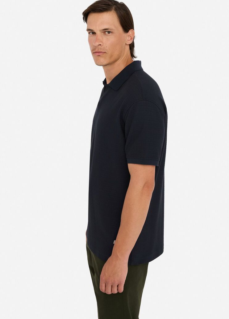 Polo en coton bleu foncé Liu Jo - large image number 4 Polo en coton bleu foncé Liu Jo - large image number 4