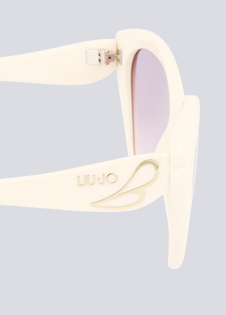 Butterfly sunglasses ivory frame/purple lenses Liu Jo - large image number 2 Butterfly sunglasses ivory frame/purple lenses Liu Jo - large image number 2