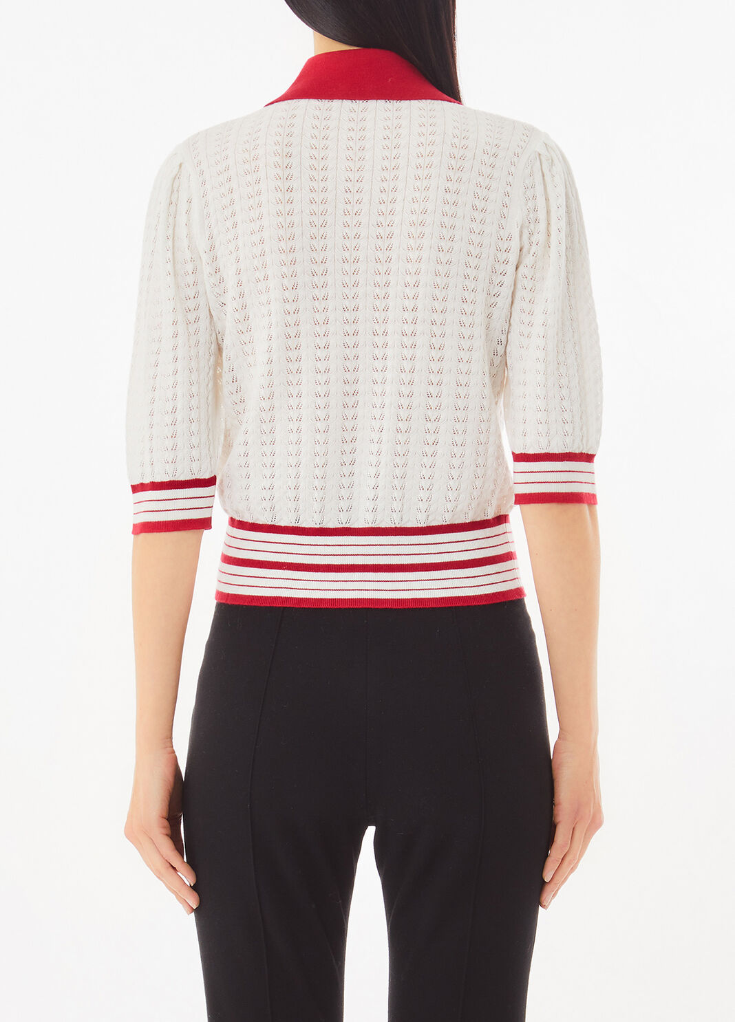 Cardigan en maille blanc Liu Jo - large image number 1