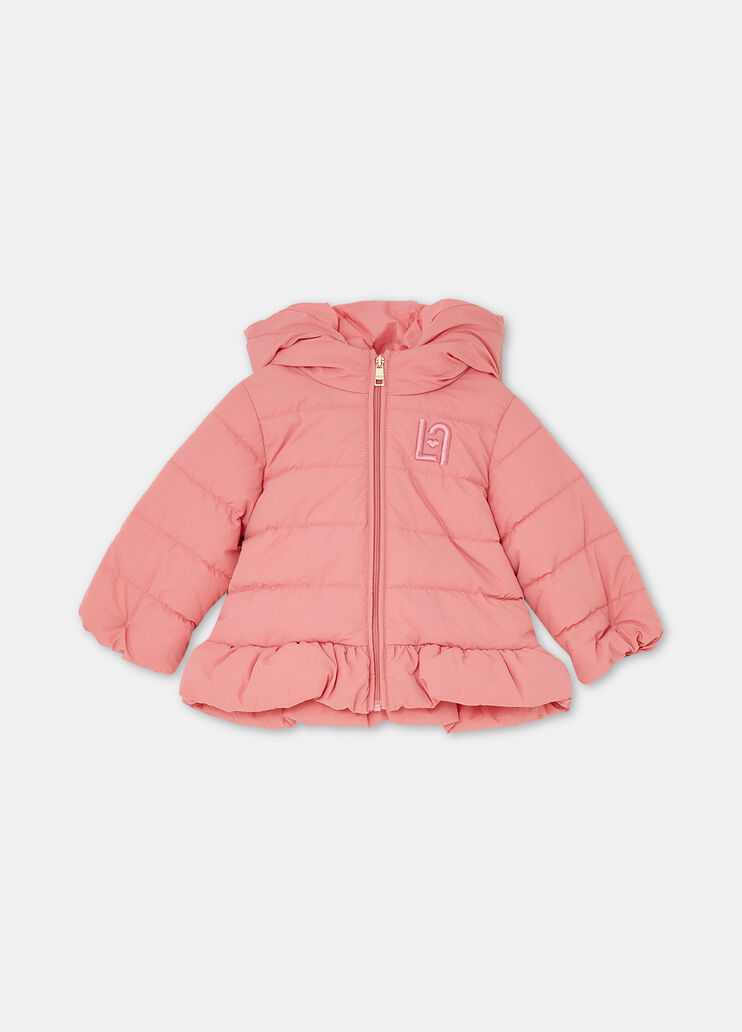 Padded jacket with hood camellia Liu Jo - medium Padded jacket with hood camellia Liu Jo - medium
