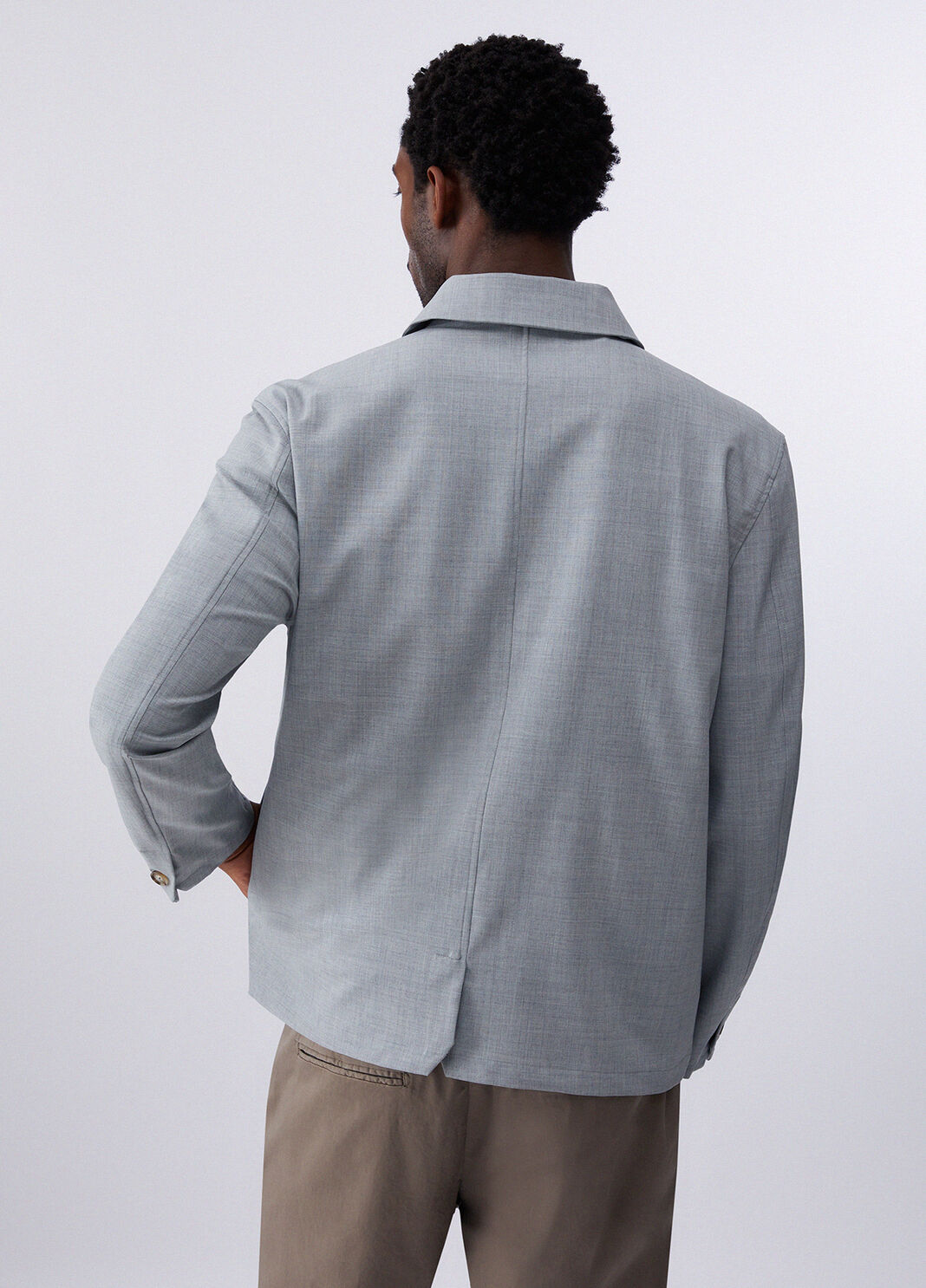 Wool-blend overshirt off-white Liu Jo - large image number 1