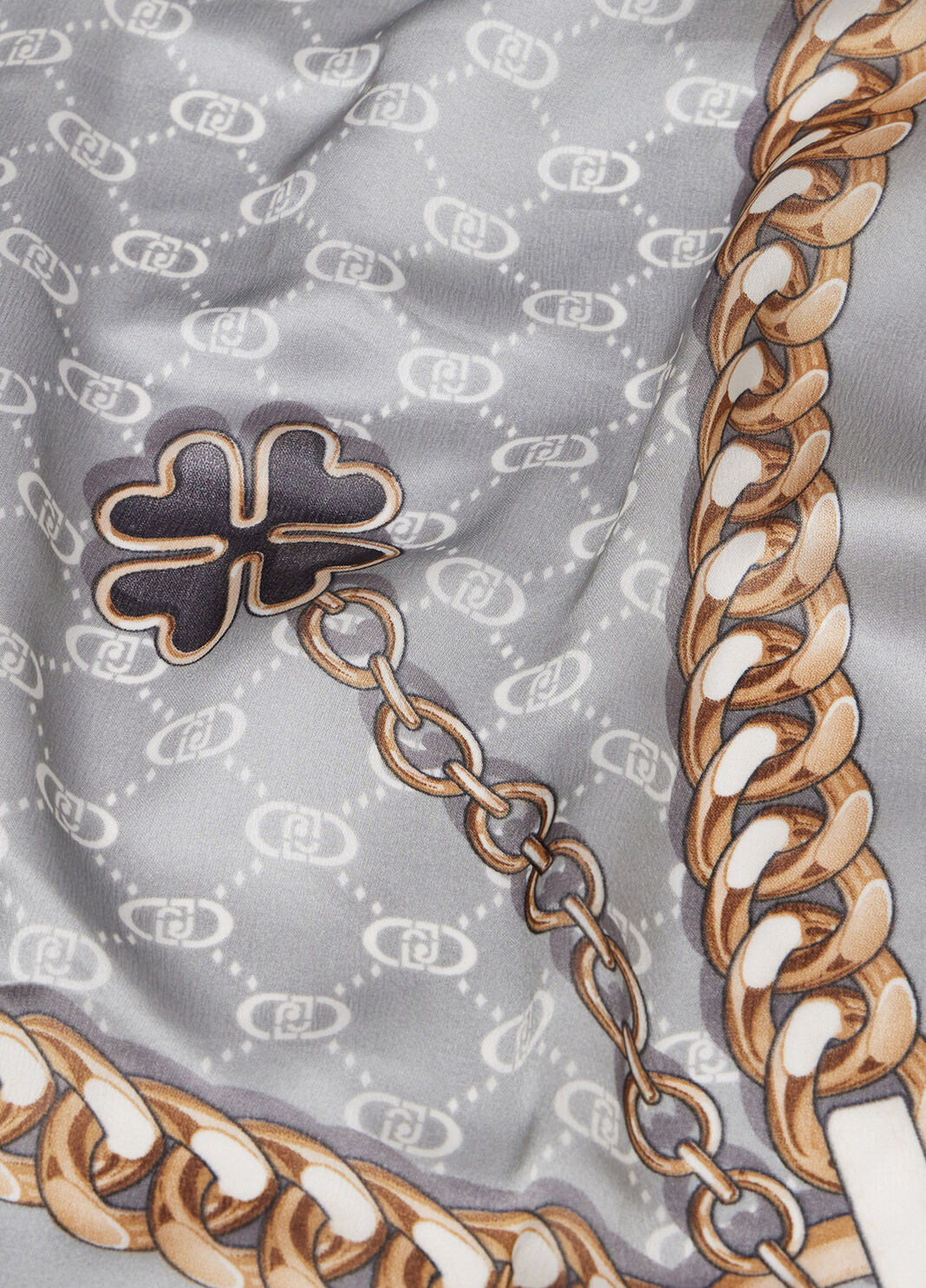 Foulard a righe nero Liu Jo - large image number 4