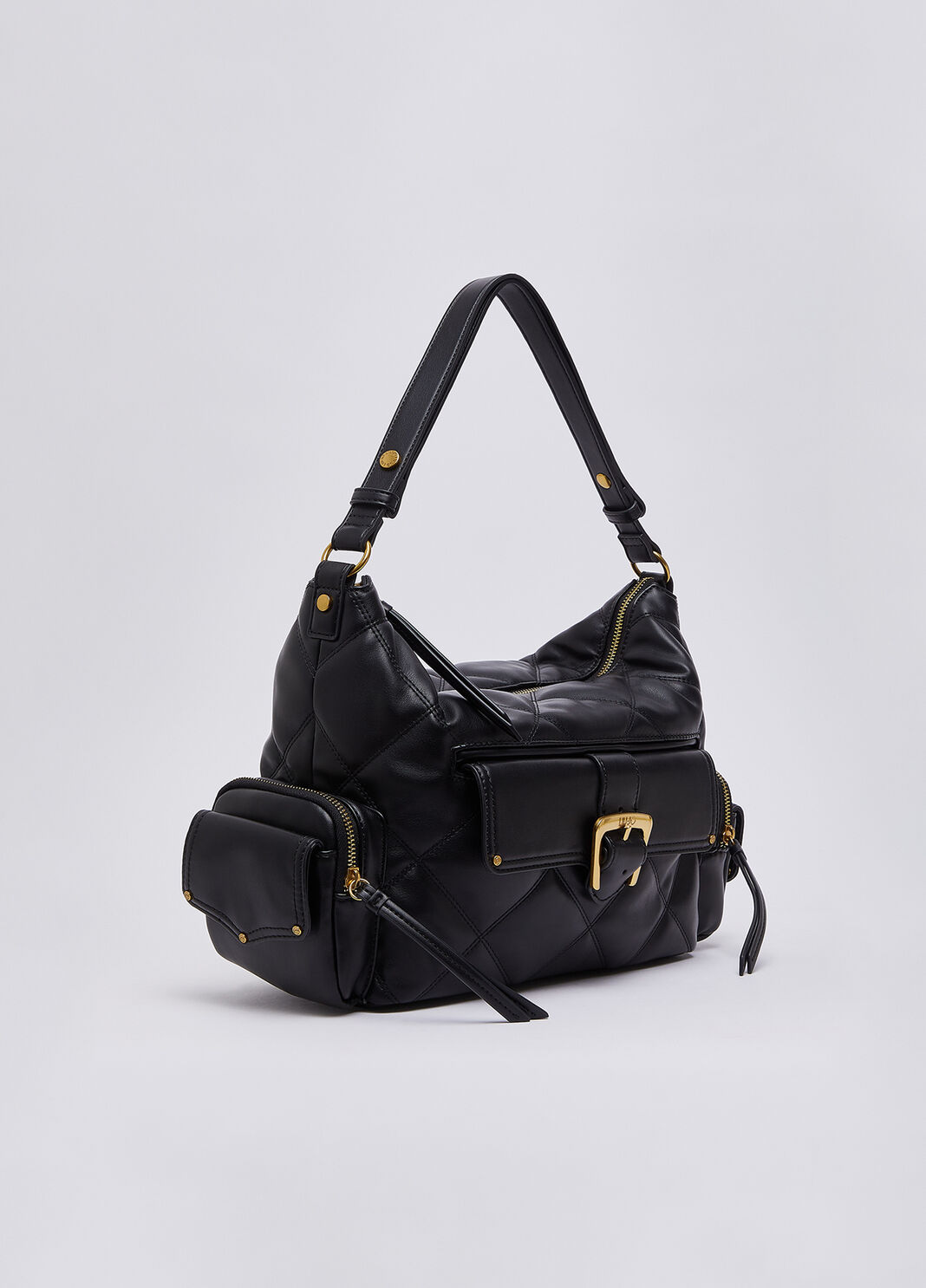 Medium hobo bag quilted black Liu Jo - large image number 2