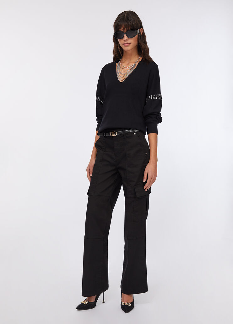 Women's cargo trousers black Liu Jo - medium