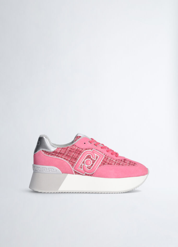 Tweed platform sneakers pink Liu Jo - medium Tweed platform sneakers pink Liu Jo - medium