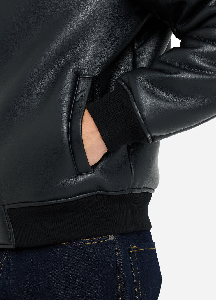 Bikerjacke aus beschichtetem Gewebe Schwarz Liu Jo - large image number 3