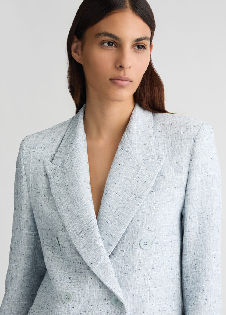 Double-breasted blazer light blue Liu Jo - large image number 2