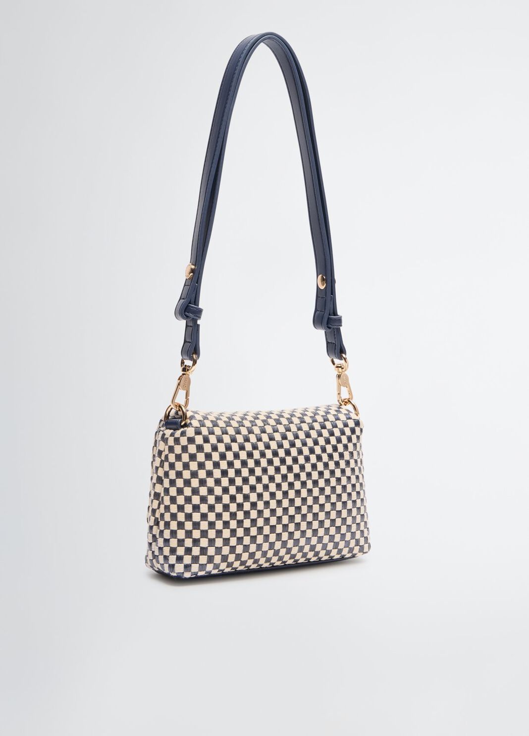Kleine Tasche LaPuffy Vichy-Muster wei&szlig;/blau Liu Jo - large image number 1