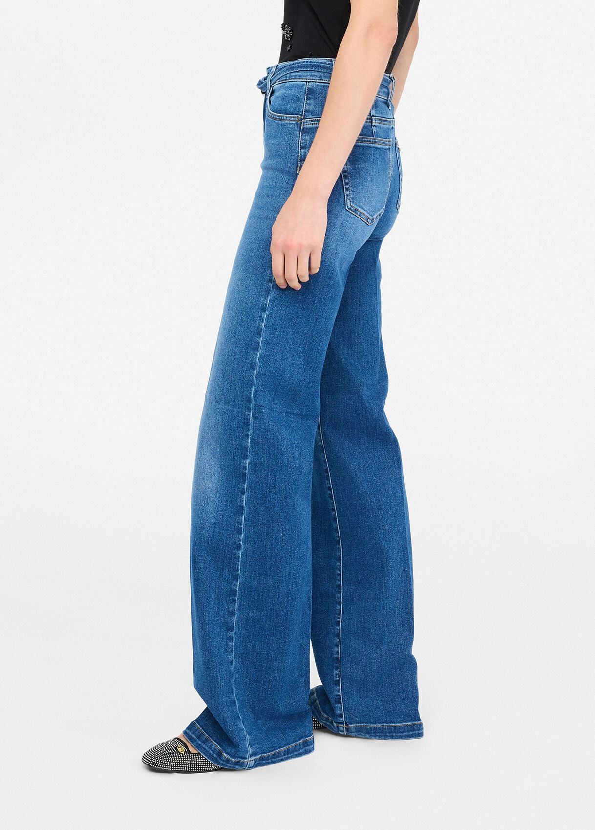Flared jeans with belt colour blue denim | Liu Jo Flared jeans with belt colour blue denim | Liu Jo